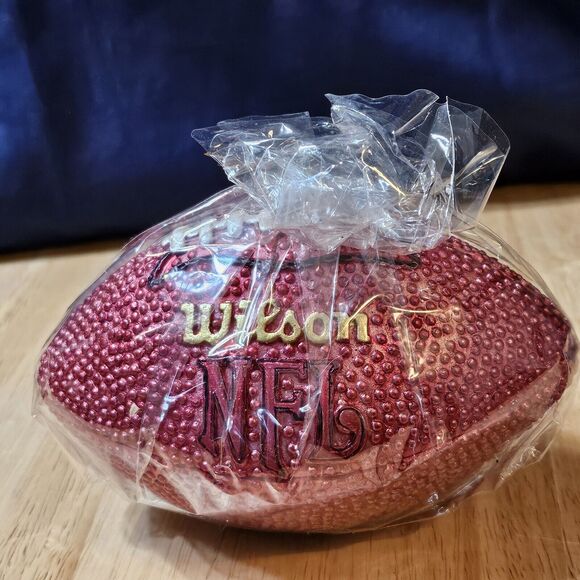 New England Patriots NFL Wax Football Shape Candle new with box wear - Picture 3 of 5